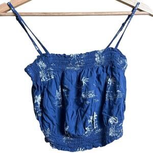 Billabong Medium Blue Straight Sea Cami Women Top